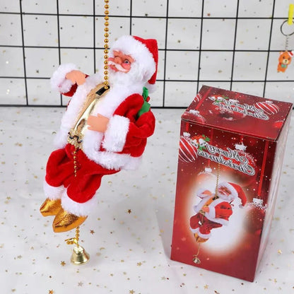Animated Climbing Santa Holiday Display Toy