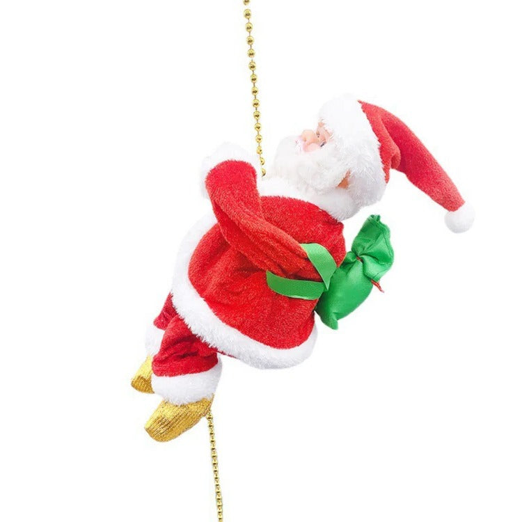 Animated Climbing Santa Holiday Display Toy