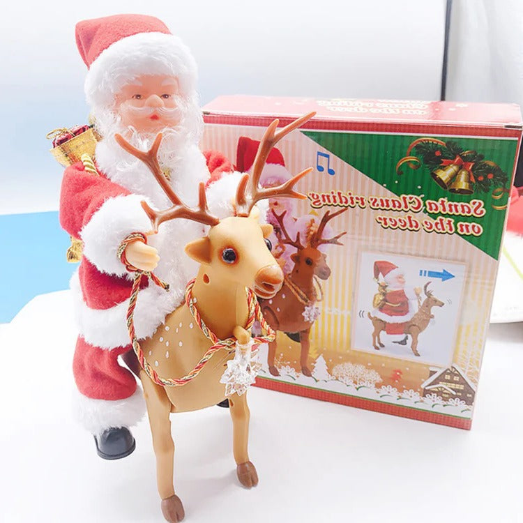 Animated Climbing Santa Holiday Display Toy