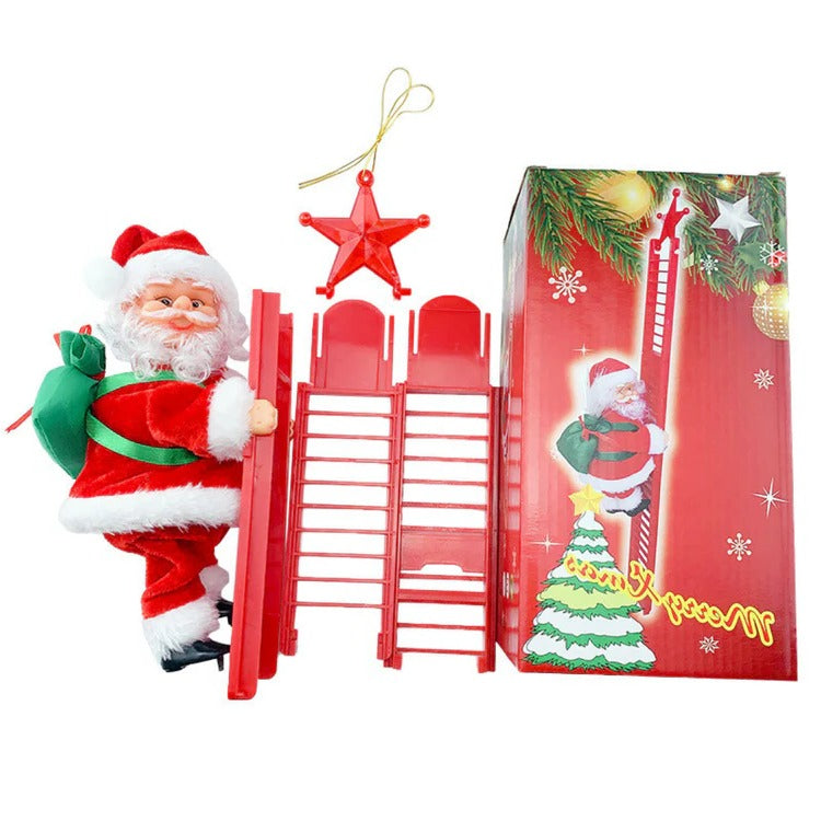 Animated Climbing Santa Holiday Display Toy
