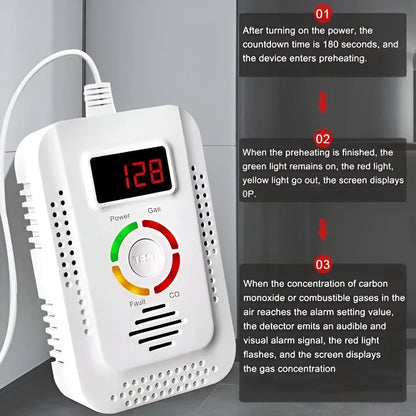 Plug-In Home Gas & Carbon Monoxide Detector