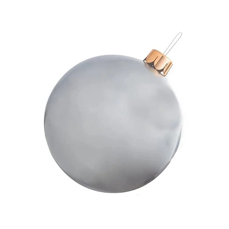 Inflatable Holiday Ball Ornament - Bright, Festive Yard Decor