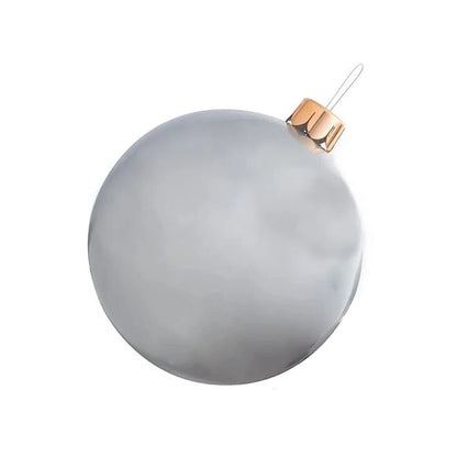 Inflatable Holiday Ball Ornament - Bright, Festive Yard Decor