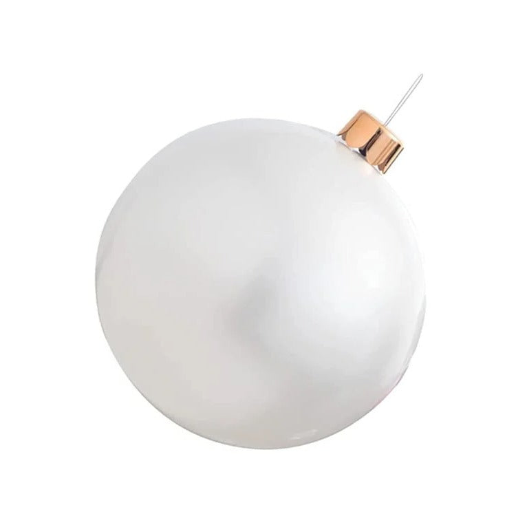 Inflatable Holiday Ball Ornament - Bright, Festive Yard Decor