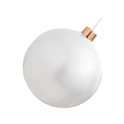 Inflatable Holiday Ball Ornament - Bright, Festive Yard Decor
