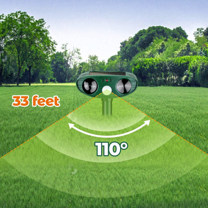 Ultrasonic Woodpecker Deterrent - Humane Bird Repellent for Trees and Homes