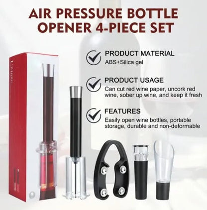 Effortless Air-Assist Wine Bottle Opener Set