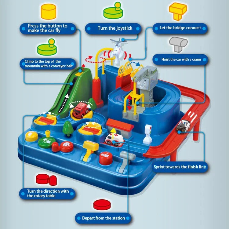 Kids’ Mechanical Vehicle Track Racing Game