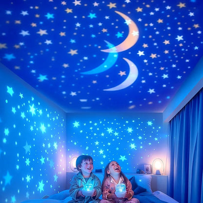 Kids' Ocean Projection Night Light – Soothing Sea Scene Projector Lamp