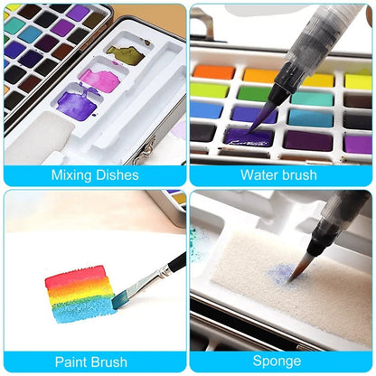 Premium Watercolor Paint Set – Rich Pigments for Stunning, Blendable Color