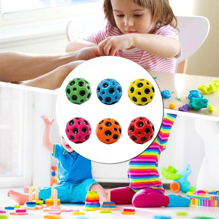 Calming Stress Relief Bouncy Ball - Squeeze, Bounce & Unwind