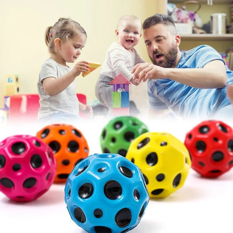 Calming Stress Relief Bouncy Ball - Squeeze, Bounce & Unwind