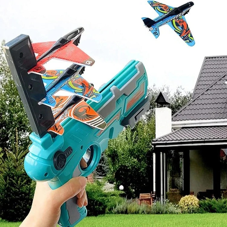 SkyGlider Aircraft Launcher Toy – High-Flying Fun for Kids