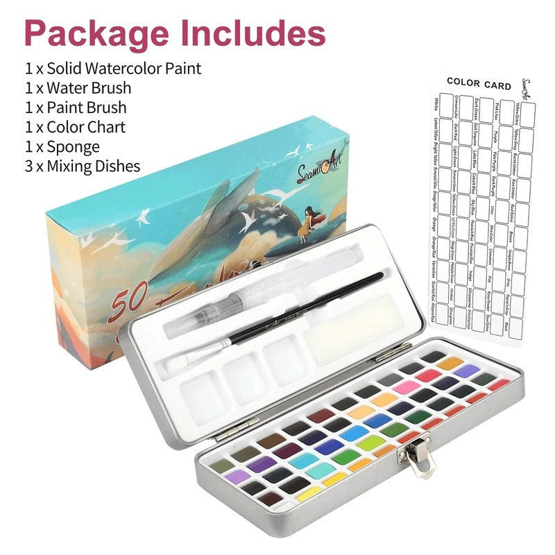 Premium Watercolor Paint Set – Rich Pigments for Stunning, Blendable Color