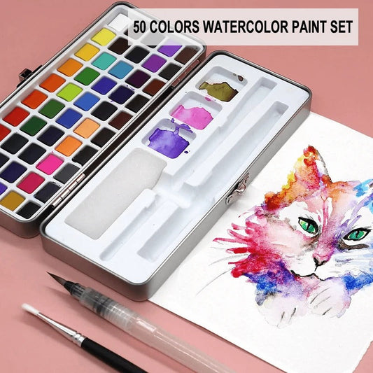 Premium Watercolor Paint Set – Rich Pigments for Stunning, Blendable Color