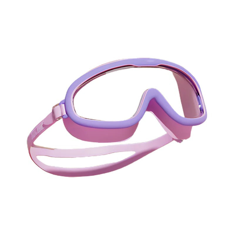 Kids' Anti-Fog Swim Goggles with Wide View for Crystal-Clear Vision