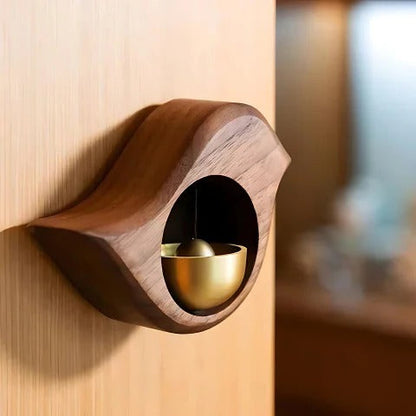 Handcrafted Wooden Door Chime – Rustic, Elegant Home Bell