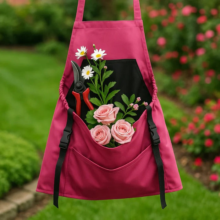 Rugged Harvesting Apron with Quick-Release Drop Pouch