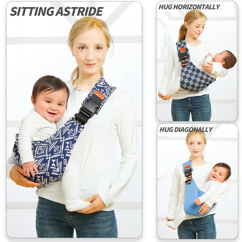 Ergonomic Adjustable Baby Sling Carrier for Secure, Comfortable Front Carry