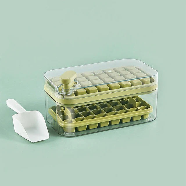 One-Click Ice Tray System — Effortless Ice at the Push of a Button