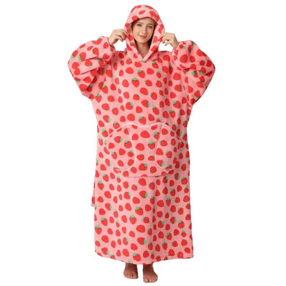 Ultra-Soft Long Wearable Blanket Hoodie for All-Over Cozy Warmth