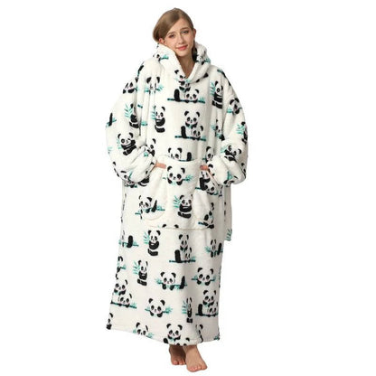 Ultra-Soft Long Wearable Blanket Hoodie for All-Over Cozy Warmth