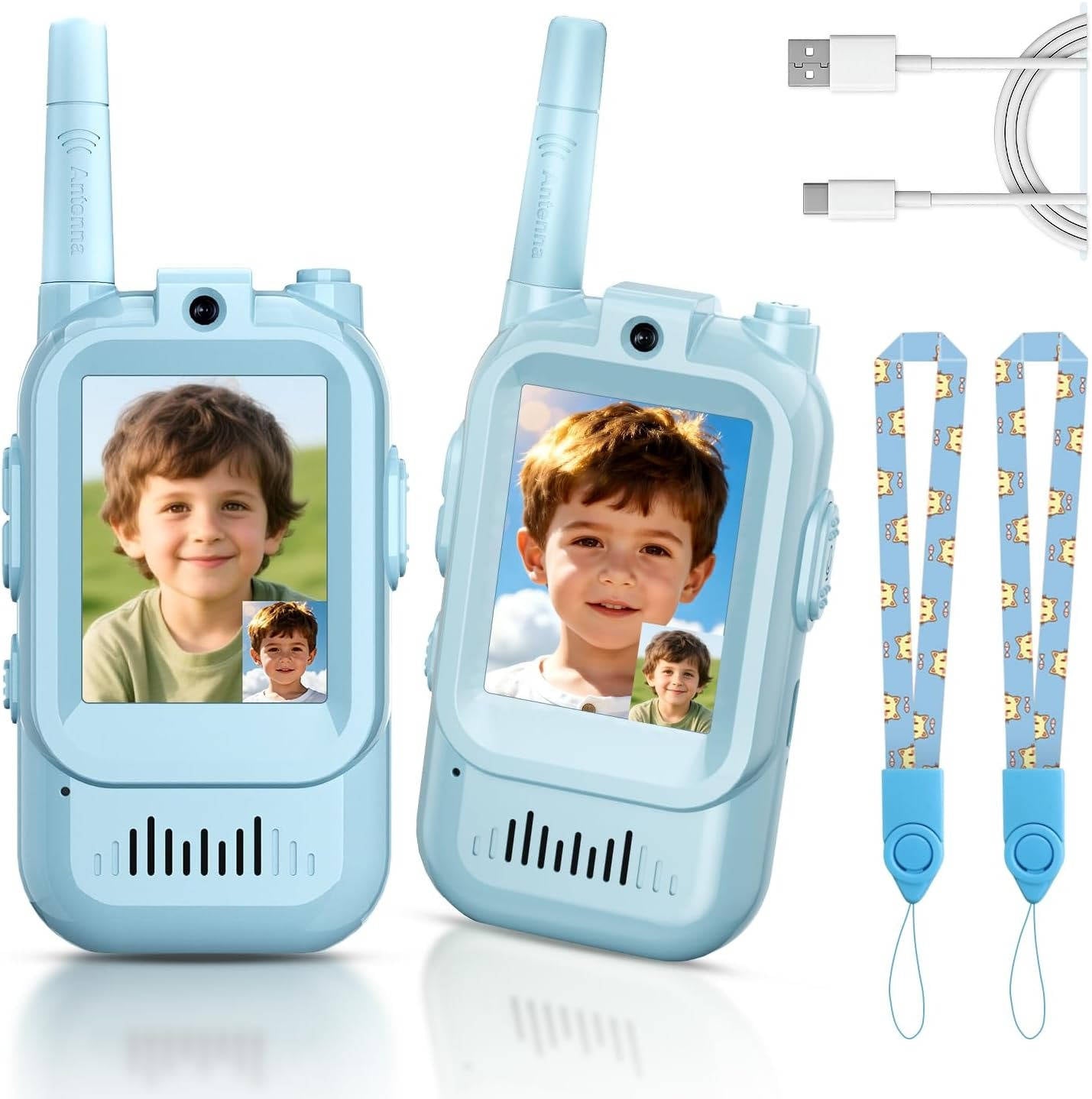 Kids Walkie Talkies: Video, Voice & Chat - 2-Pack