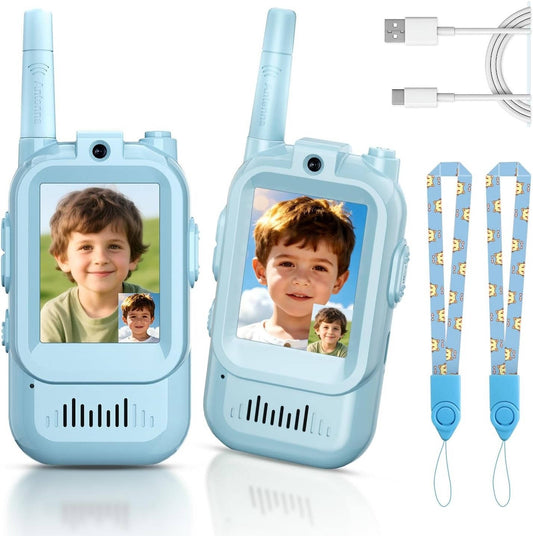 Kids Walkie Talkies: Video, Voice & Chat - 2-Pack
