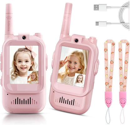 Kids Walkie Talkies: Video, Voice & Chat - 2-Pack