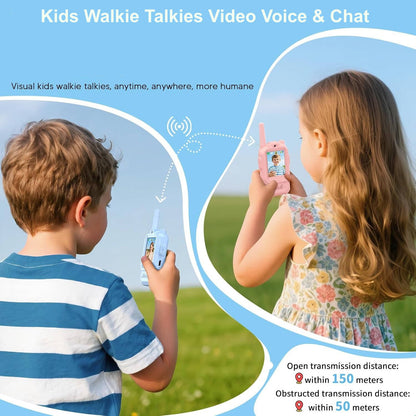 Kids Walkie Talkies: Video, Voice & Chat - 2-Pack