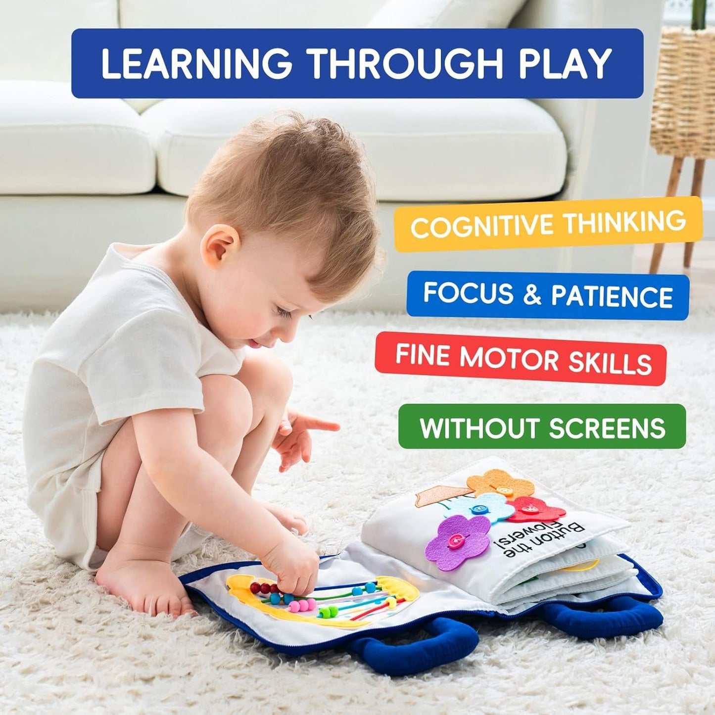 Montessori Book Set for 1-Year-Old Babies