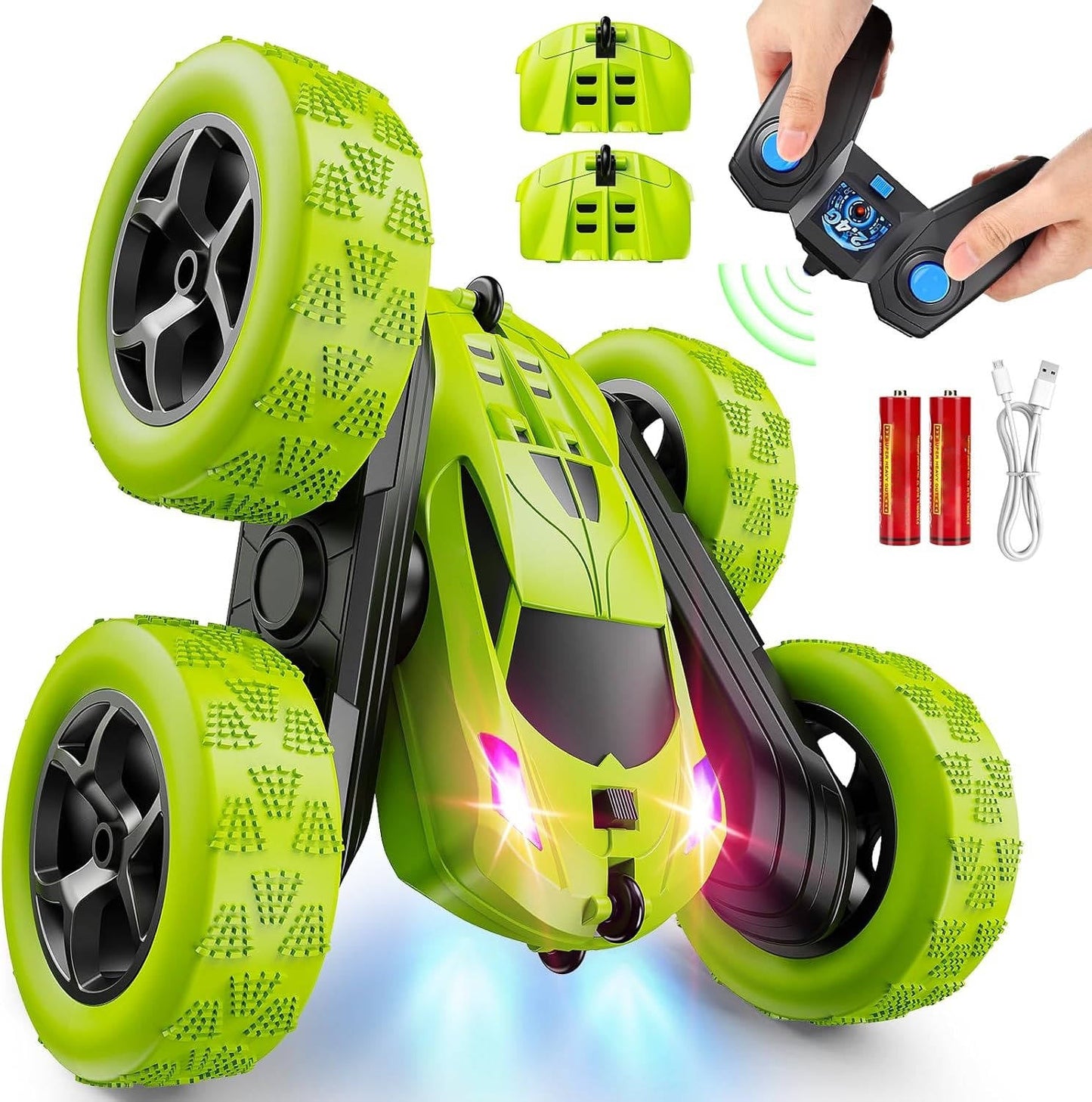 Thrilling RC Cars for Kids Ages 6–12 with LED Lights and 360° Flips