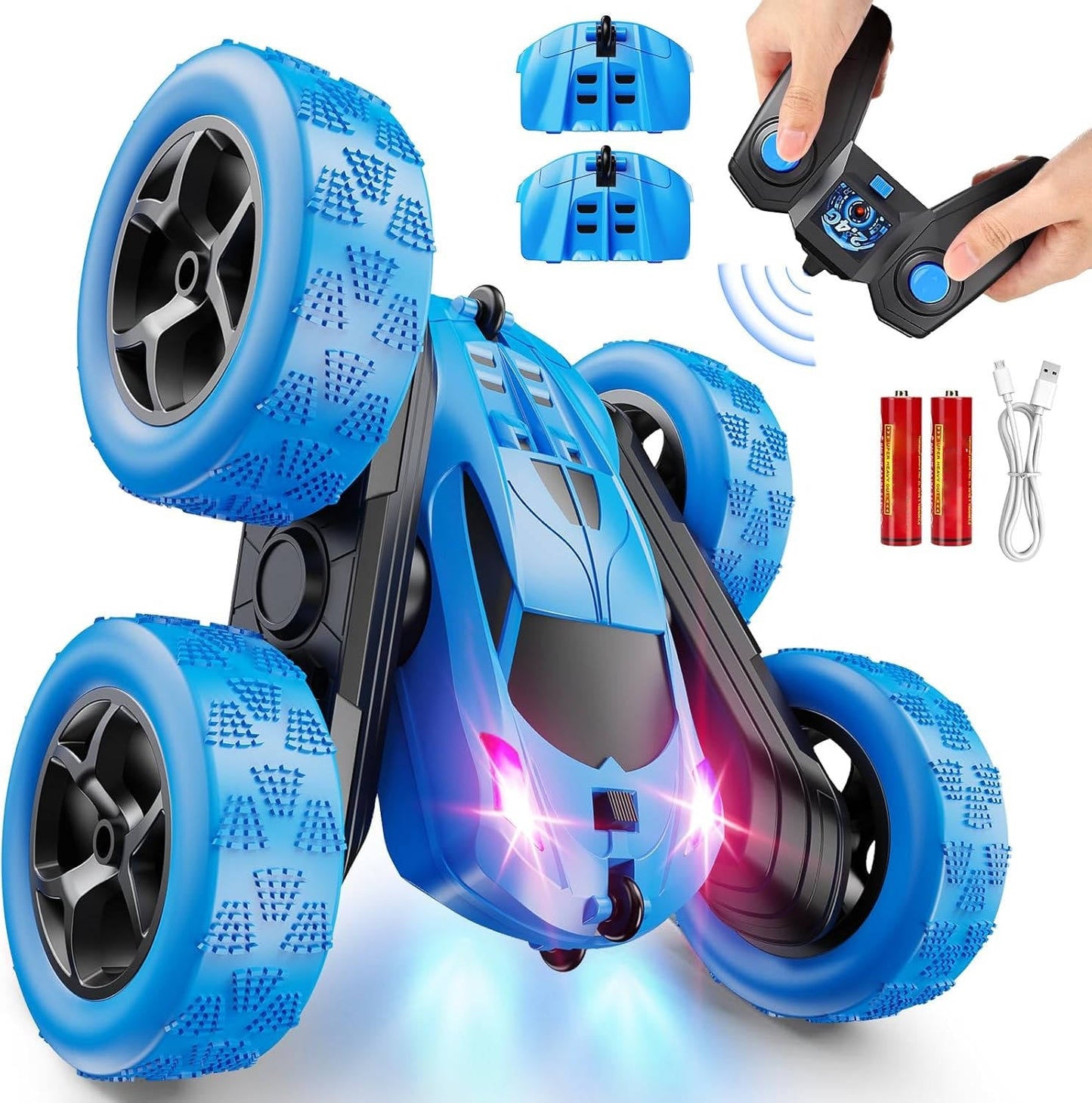 Thrilling RC Cars for Kids Ages 6–12 with LED Lights and 360° Flips