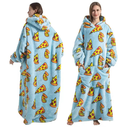 Ultra-Soft Long Wearable Blanket Hoodie for All-Over Cozy Warmth