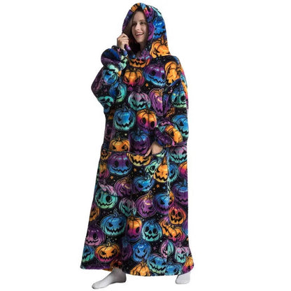 Ultra-Soft Long Wearable Blanket Hoodie for All-Over Cozy Warmth