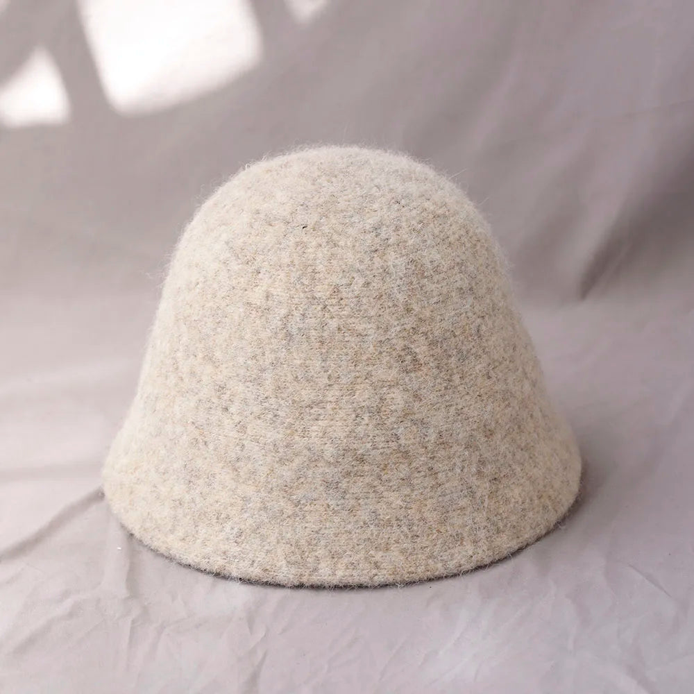 Women's Cozy Winter Wool Bucket Hat