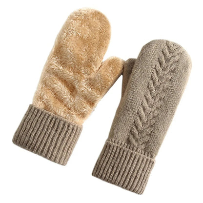 Ultra-Warm Double-Layer Fleece-Lined Winter Mittens