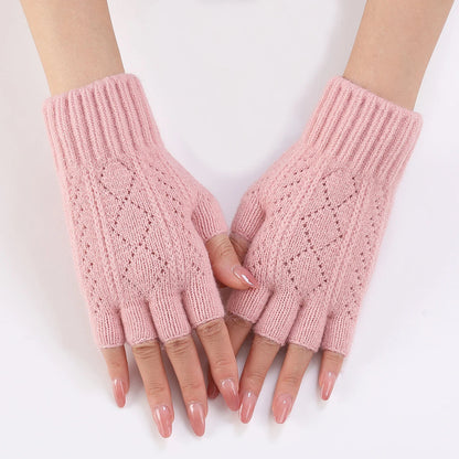 Cozy Knit Fingerless Gloves for Winter - Soft, Warm & Flexible