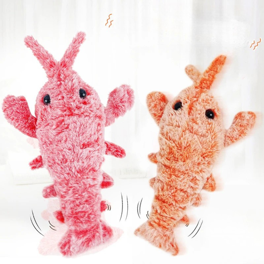 Electric Jumping Shrimp Interactive Pet Toy