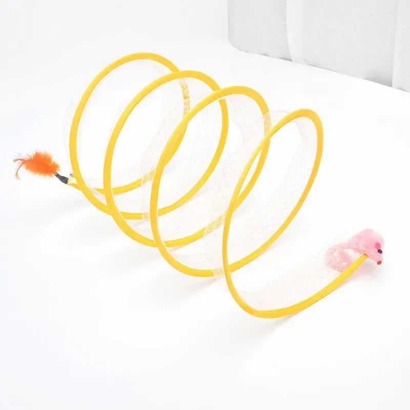 Foldable S-Shaped Interactive Cat Tunnel for Endless Playtime