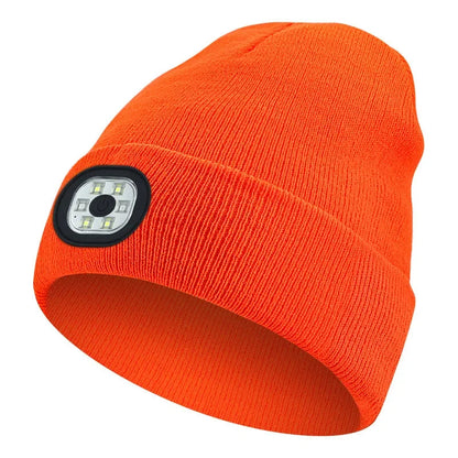 Winter-Ready Rechargeable LED Beanie Hat with Hands-Free Illumination