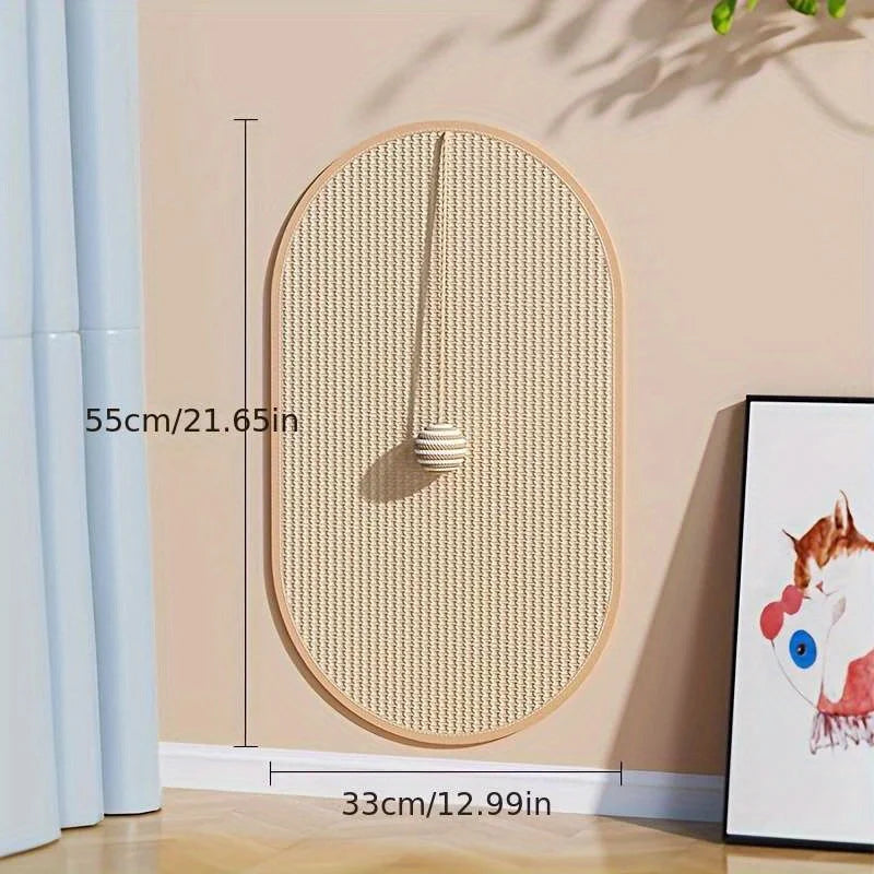 Sisal 3-in-1 Wall-Mounted Cat Scratch Pad