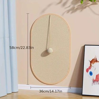 Sisal 3-in-1 Wall-Mounted Cat Scratch Pad
