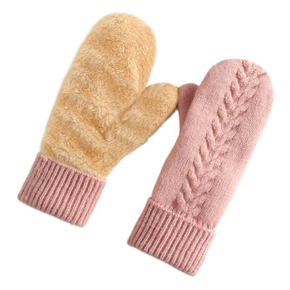 Ultra-Warm Double-Layer Fleece-Lined Winter Mittens