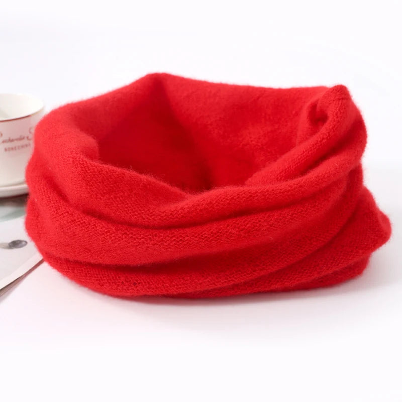 Cozy Merino Wool Face Mask & Winter Scarf Set — Soft, Warm & Breathable