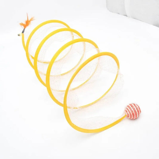 Foldable S-Shaped Interactive Cat Tunnel for Endless Playtime