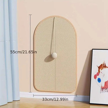 Sisal 3-in-1 Wall-Mounted Cat Scratch Pad