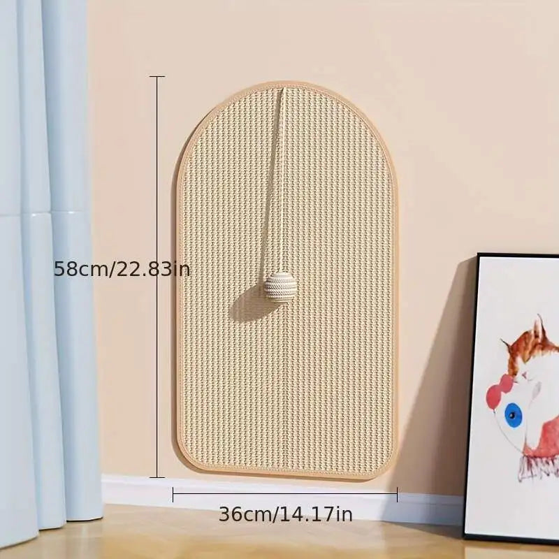 Sisal 3-in-1 Wall-Mounted Cat Scratch Pad