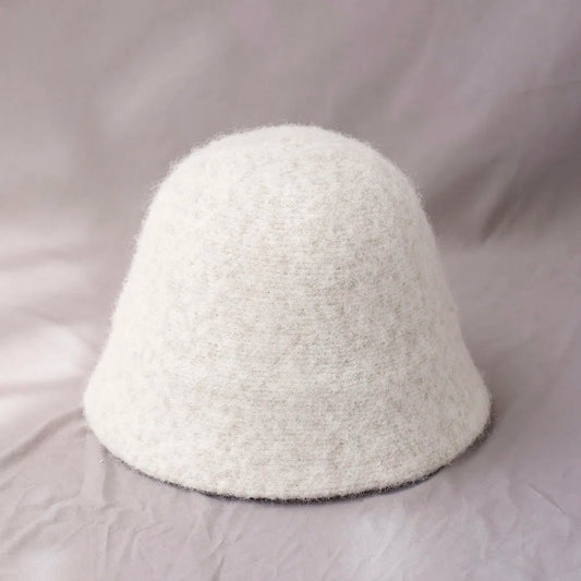 Women's Cozy Winter Wool Bucket Hat