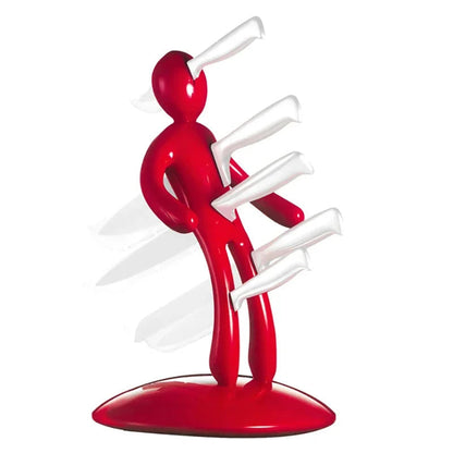 Humanoid-Inspired Creative Kitchen Knife Holder Set